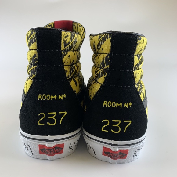 Vans X The Shining Classic Sk8-Hi Yellow Skate Shoe Mens Size 8.5 Womens 10 RARE